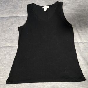 White House Black Market Classic Black Sleeveless Top